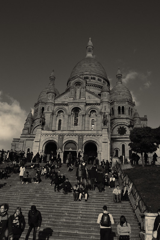 Sacre Coeur in black and white