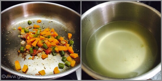 Vegetable Suji Upma for baby- step 4