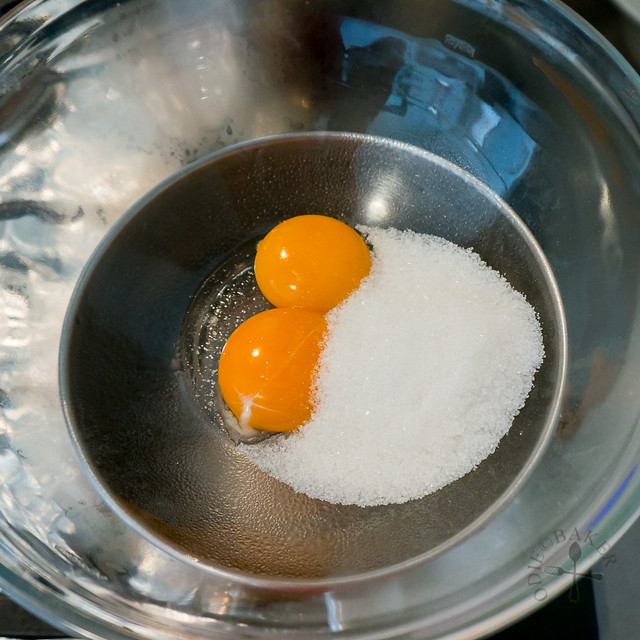 yolks and sugar