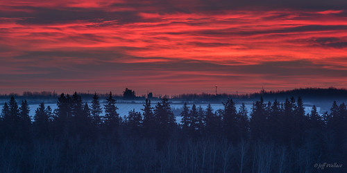 ca winter red snow canada sunrise alberta stalbert saintalbert