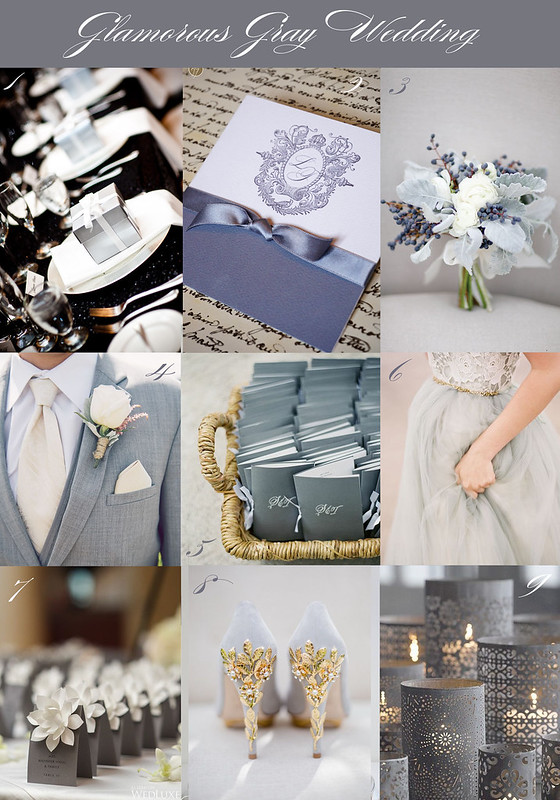 Glamorous Gray Wedding