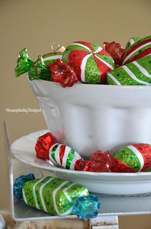 Ironstone Mold with candy ornaments - Housepitality Designs
