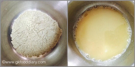 Badam Ragi Green gram malt - health mix powder for baby & toddlers - step 1