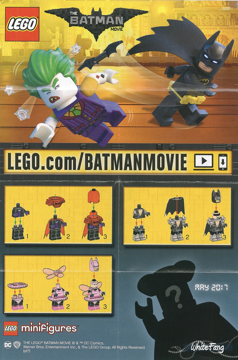 Lego Batman Movie Series Arkham Asylum Minifigures Display Case Picture Frame 