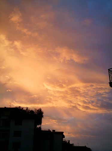 pink blue shadow sky orange skyline clouds sunrise dawn nuvole alba blu ombra rosa sombra amanecer ciel cielo nubes arancio