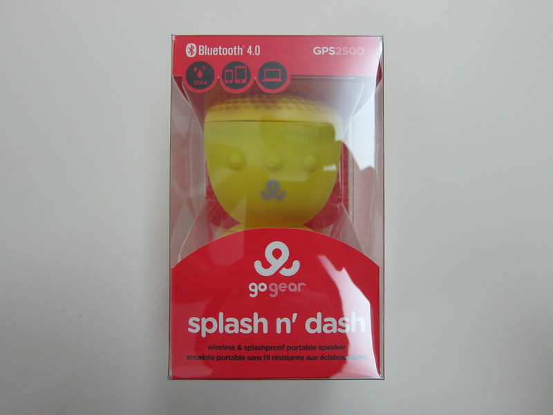 GoGear Splash n Dash Bluetooth Speaker - Box Front