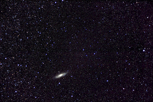 sky night stars long exposure space andromeda galaxy astrophotography m31 wideview m110 untracked