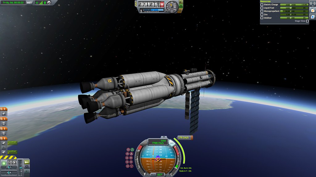 Launcher upper stage and Apocalyptica in orbit
