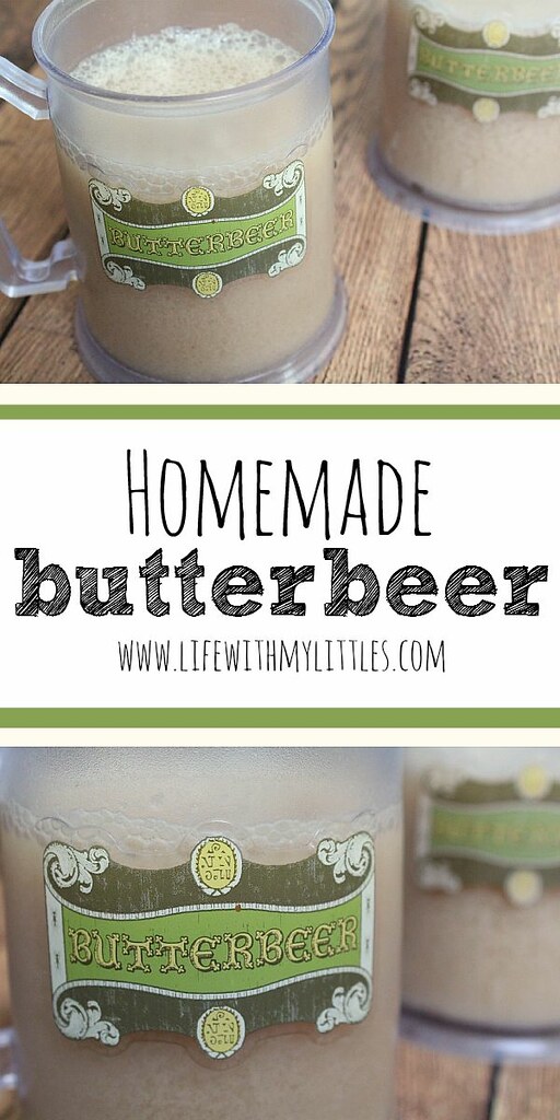 Simple homemade butterbeer recipe. Perfect for any Harry Potter party, or even just drinking while reading the books! It's so delicious and tastes just like you would imagine!