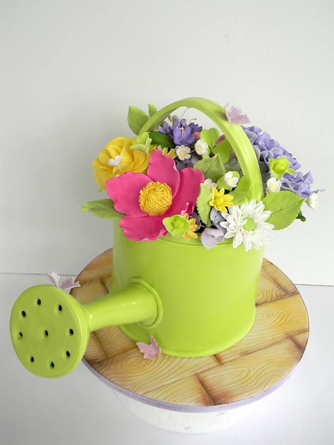 Watering Can Cake by Just call me Martha