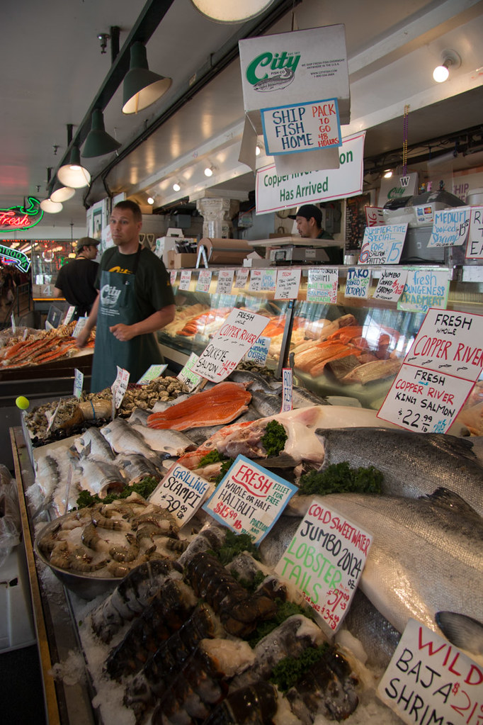 Fish market at Pike Place Market