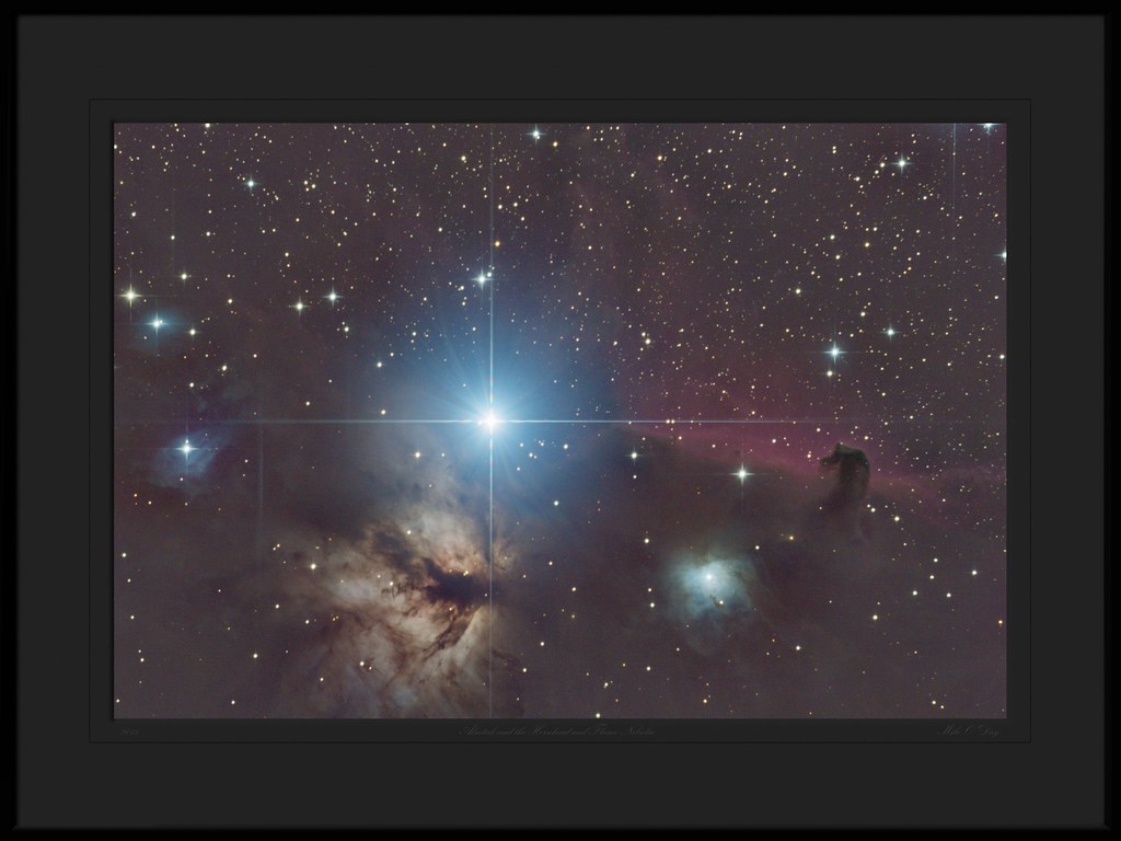 Alnitak and the Flame and Horsehead Nebulae ( by Mike O'Day - https://500px.com/mikeoday )