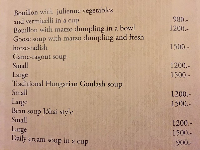 Duna corso soup menu