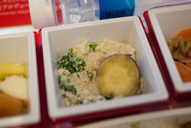 In-flight meal to Paris from Tokyo
