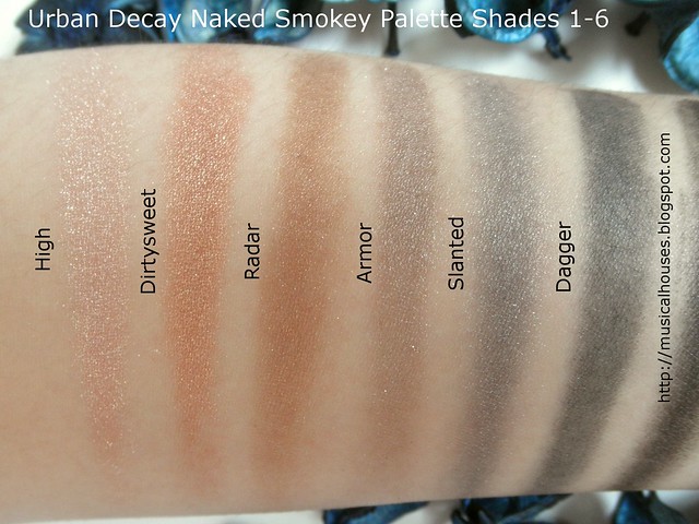 Urban Decay Naked Smoky Palette Swatches Part 1