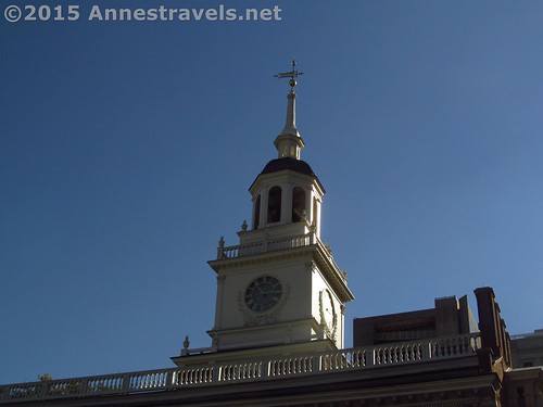 Independence Hall clock tower, Independence National Historical Park, Philadelphia, Pennsylvania