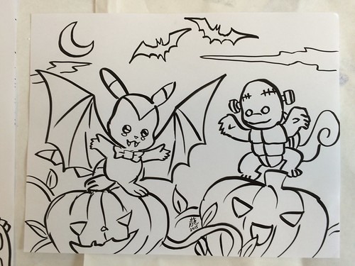 Halloween Coloring pages for Kids Ball at Arts Center
