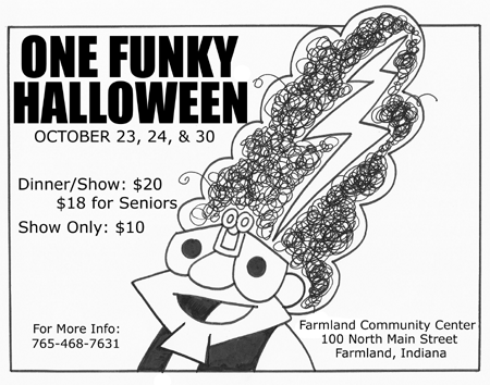 One Funky Halloween Postcard