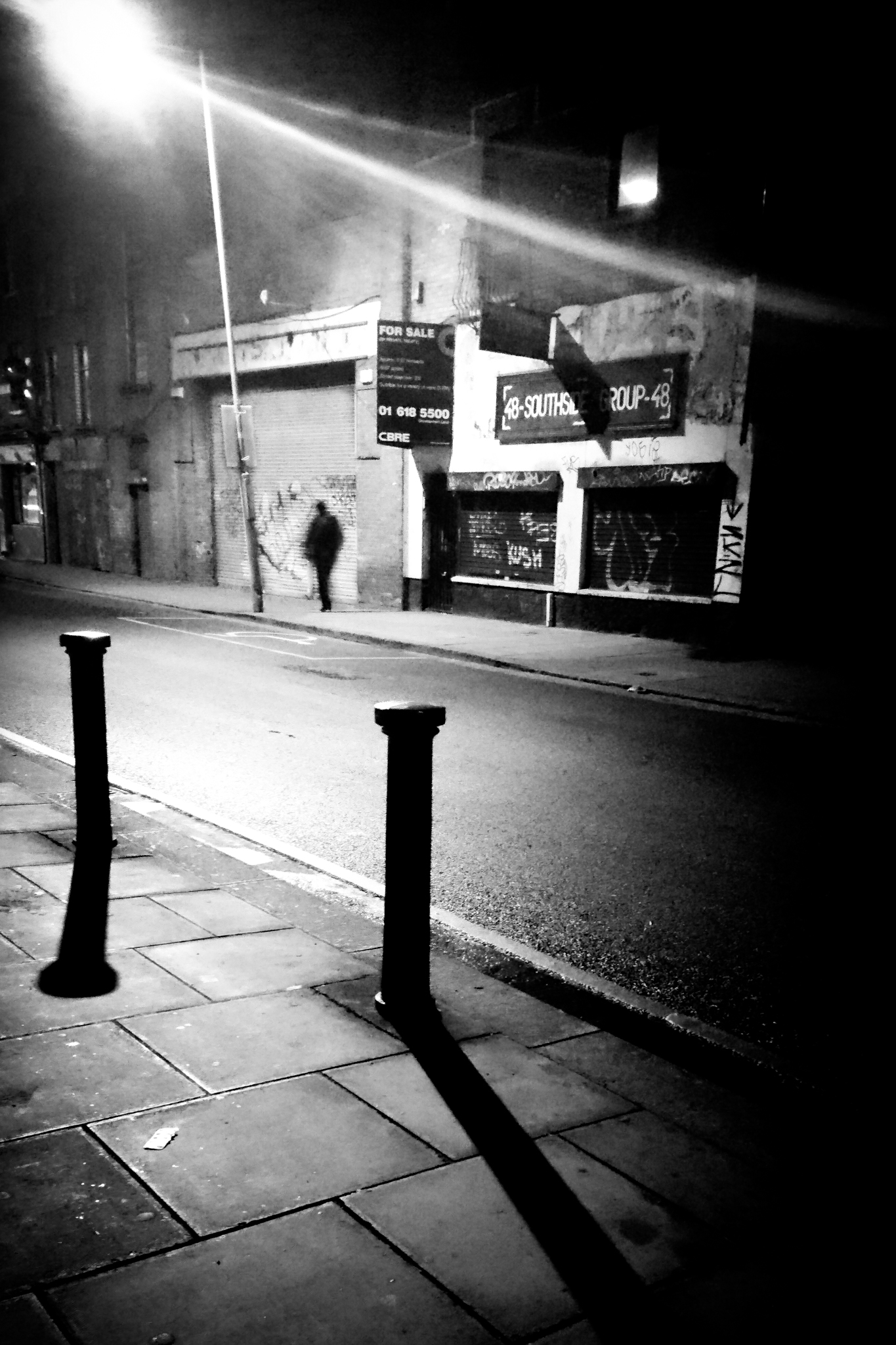 Ghost - Dublin, Ireland - Black and white mobile street photography