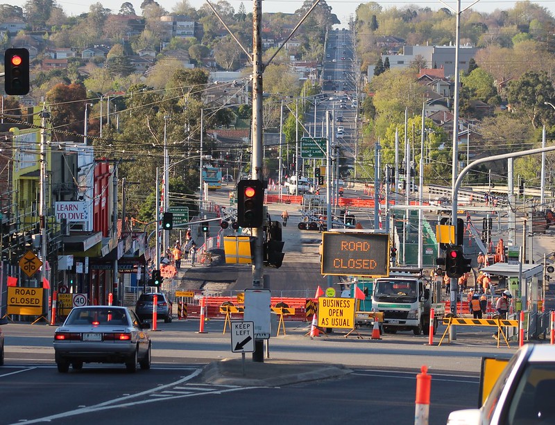Level crossing removal works, Gardiner