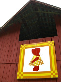 Quilt art on a barn in Bluff City, Tenn.