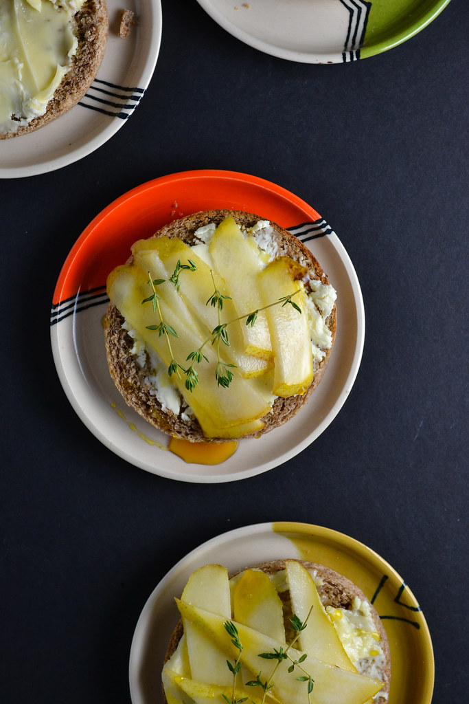 Pear and Brie Toasts with Honey | Things I Made Today