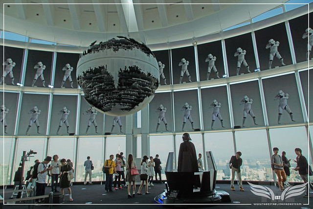 The Establishing Shot: STAR WARS VISIONS EXHIBITION - DEATH STAR II, DARTH VADER MEDITATION CHAMBER & STORM TROOPER BATTALION IN THE SKY GALLERY SKY GALLERY OF THE ROPPONGI HILLS OBSERVATION DECK  - SKY GALLERY ROPPONGI HILLS MORI ARTS CENTER, TOKYO