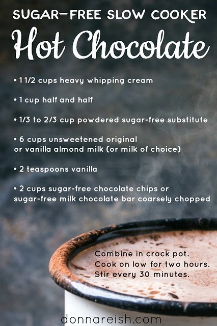 Sugar-Free Slow Cooker Hot Chocolate
