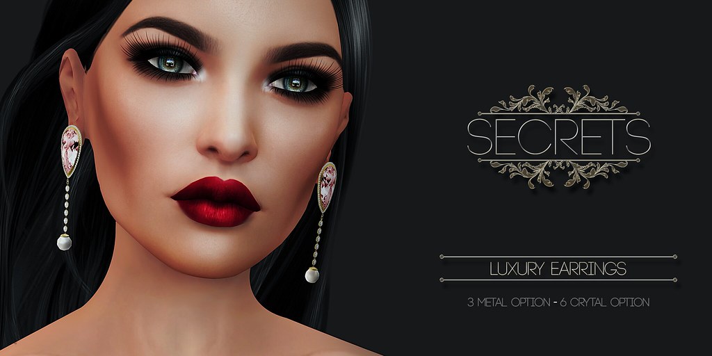 -SECRETS- Luxury Earrings - SecondLifeHub.com
