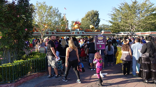 Entry area at Disneyland Halloween Party