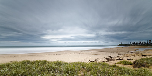 water canon 5d australia bulli 1635 beach sky landscape overcast nsw longexposure