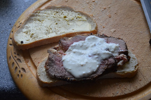 roast beef and horseradish sandwich Nov 15