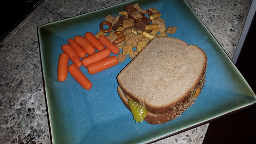 Peanut Butter, Raisin, and Pickle Sandwich