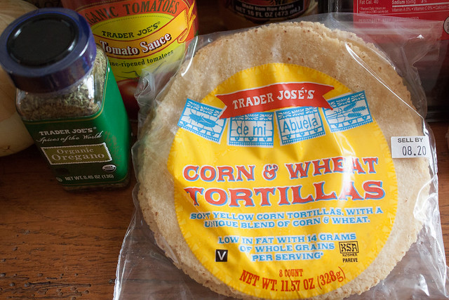 Trader Joe's corn and wheat tortillas