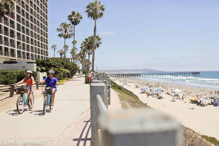 Bike Along the Boardwalk at Pacific Beach (25 Free Things to Do in San Diego).