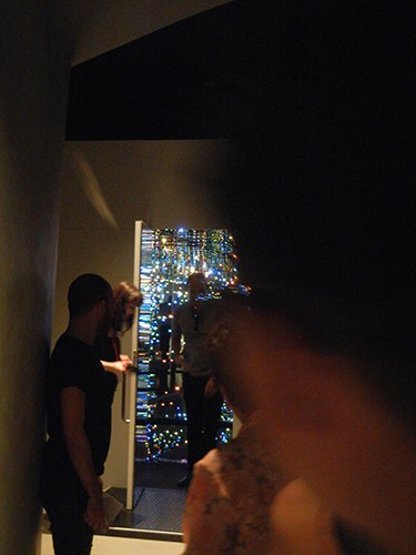 DSCN0453 _ prelude to Infinity Mirrored Room, 2013, Yayoi Kusama, Broad Museum, LA