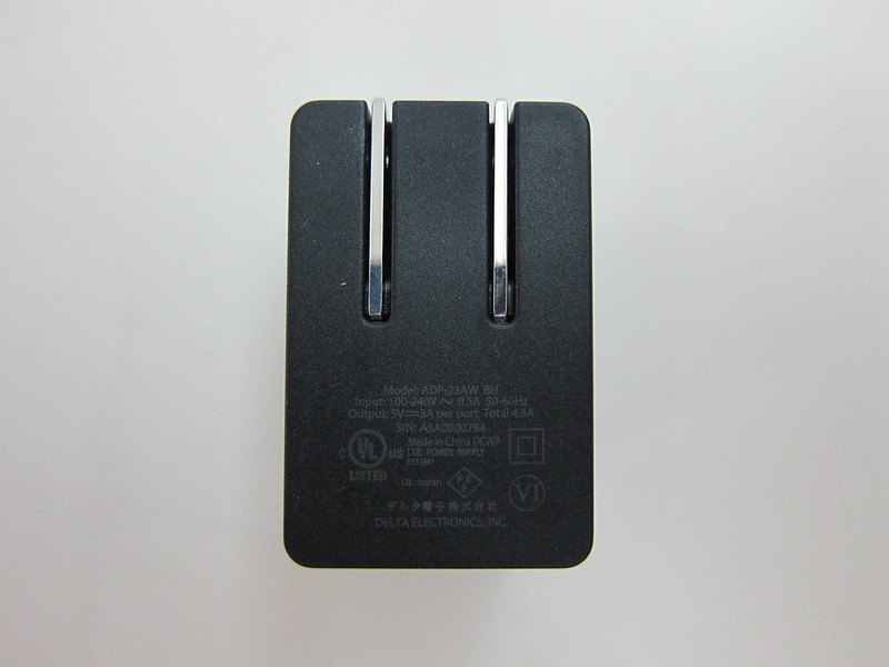 Google Universal 22.5W Dual Port USB Type-C Charger - Back