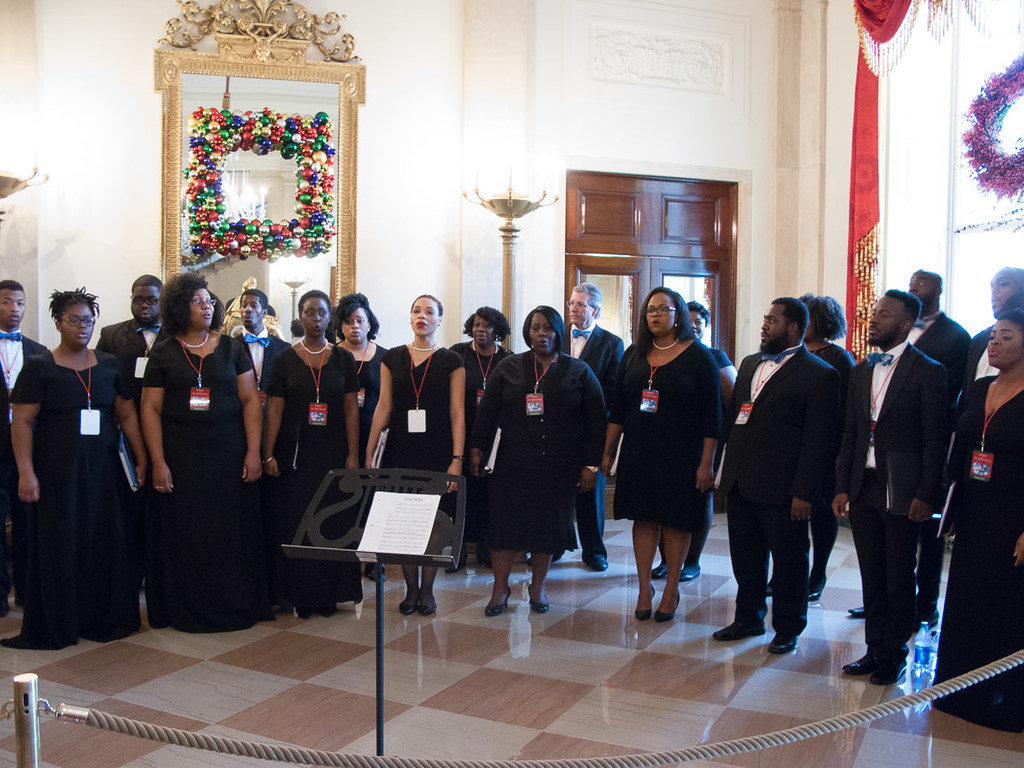 Choir during White House Christmas Tour