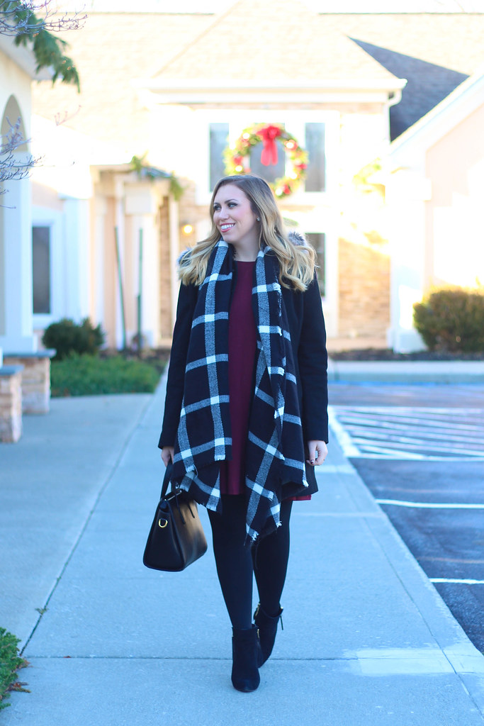 Berry Holiday Casual Outfit with Old Navy