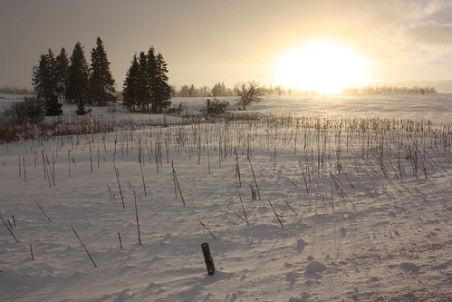 cornwall pei canada sunset snow winter
