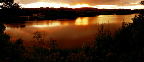 bolton water sunset reflection