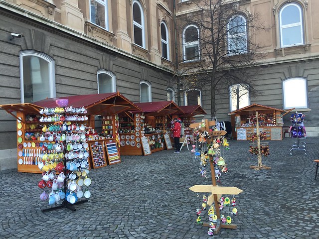 souvenir stalls, Buda Castle grounds