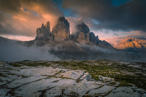 italy mountains alps alpes sunrise italia amanecer nubes tre dolomites dolomiti cime auronzo dolomitas lavaredo locateli