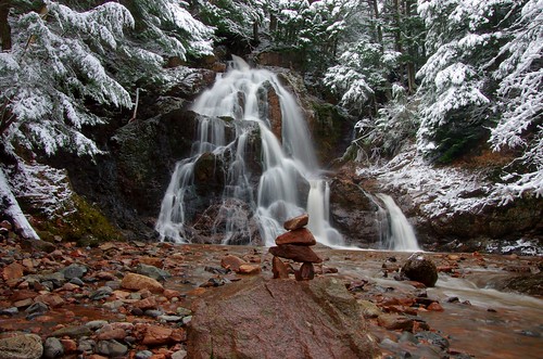 inukshuk waterfalls wentworth wentworthvalley winter winterbeauty water falls landscape snow ngc ns canada novascotia
