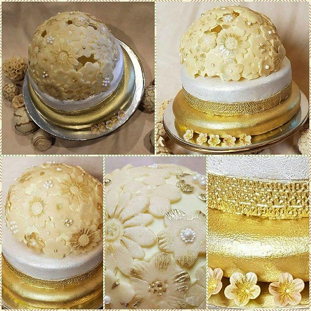 Golden Dome Cake by Rainbow Cakes