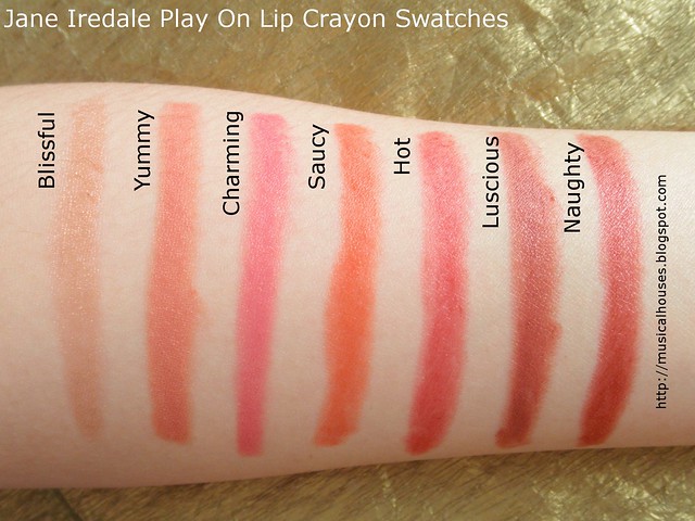 Jane Iredale PlayOn Lip Crayon Swatches