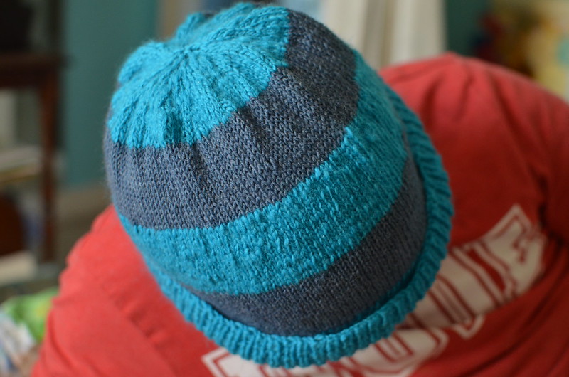 Sock Yarn Hat Knitting Pattern
