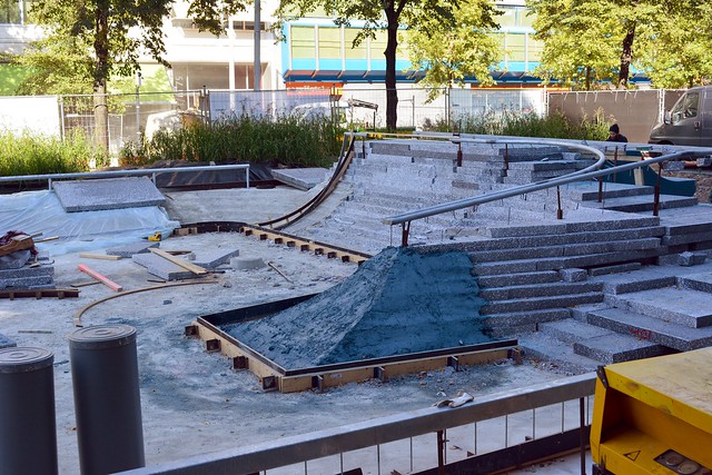 Skatepark West Blaak bouw