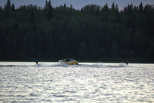 sunset lake water dock cabin waves manitoba waterskiing thompson waterski cabinlife canon60d paintlake lakelife thompsonmanitoba paintlakeprovincialpark