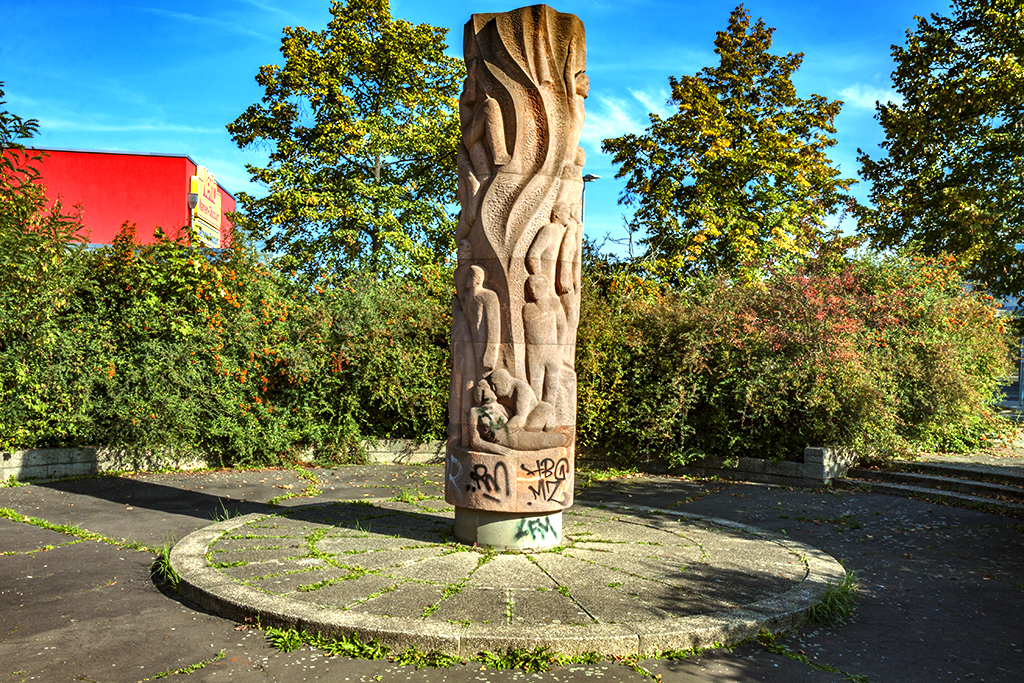 GDR monument in Grunau--Leipzig